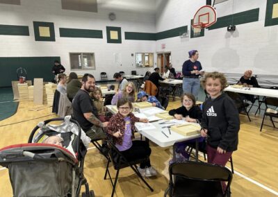 Residents gathered in April of 2024 to create sand molds at Norview Community Center