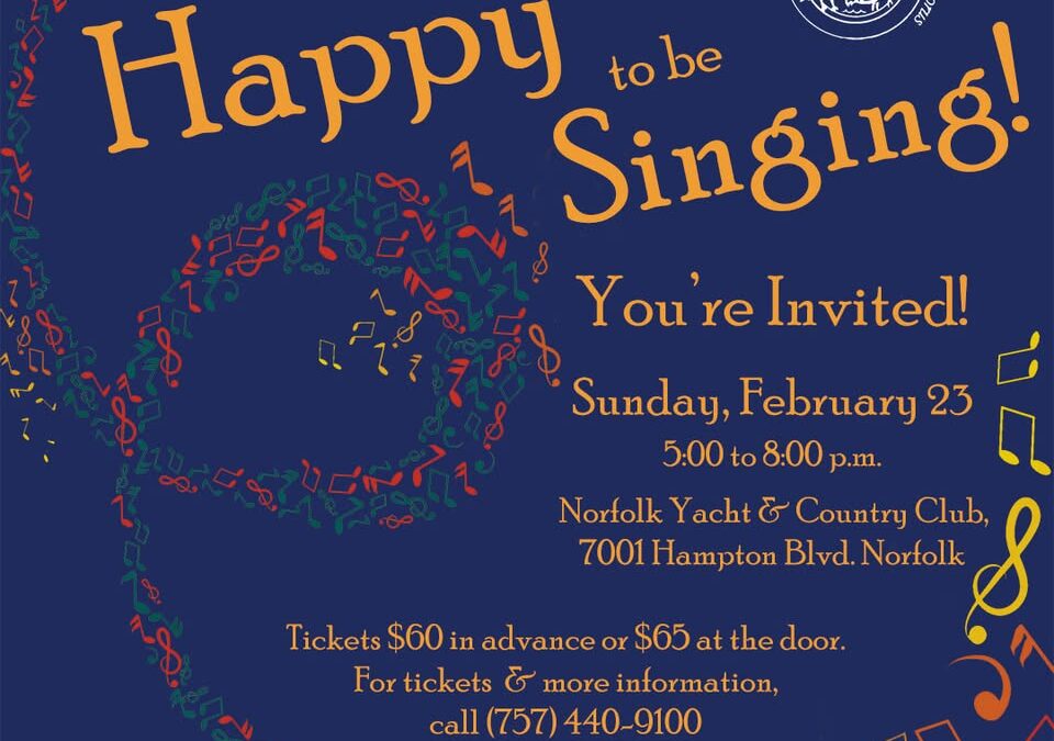 02/23 5-8pm: Norfolk Yacht and Country Club Event for The Virginia Children’s Chorus