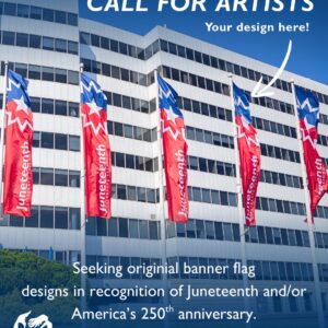 Call for artists 18+! Create banner artwork for the City of Norfolk. No fee to apply. Budget: $500 (10)