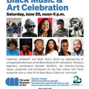 Free Event! June 20, 12-5pm Black Music and Art Celebration at the historic Attucks Theatre