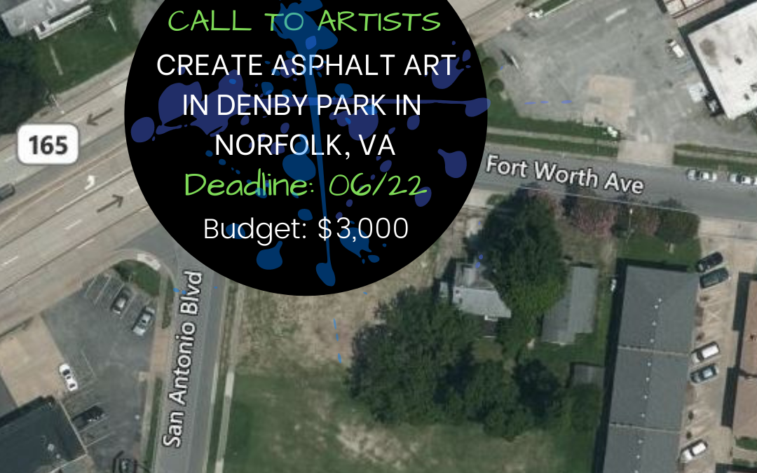 Create Asphalt Art in Denby Park in Norfolk, VA