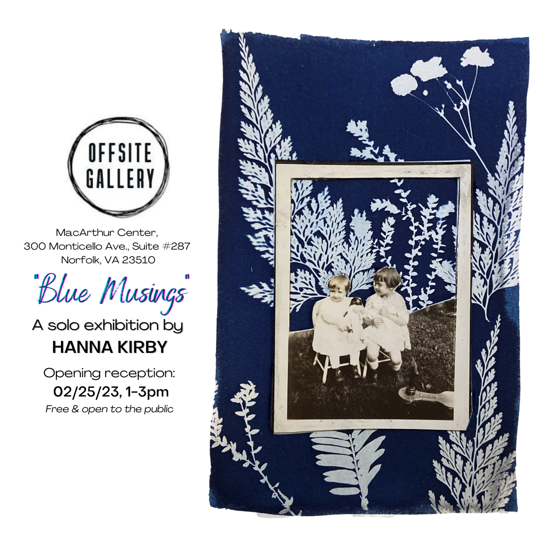 Hanna Kirby cyanotype of two young girls