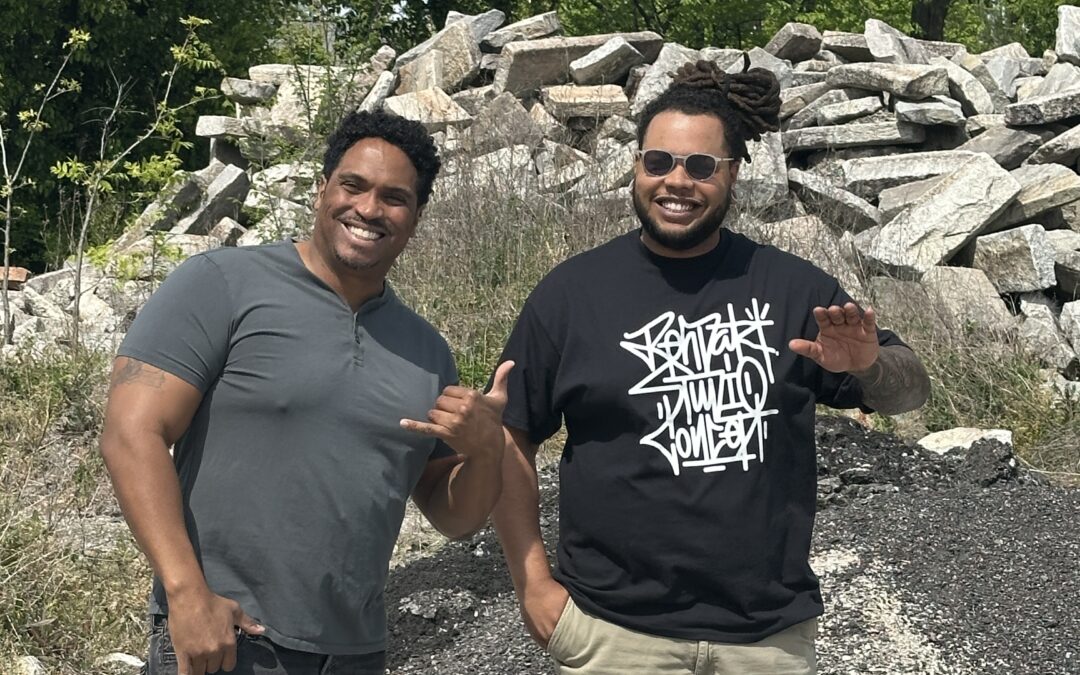 NSU and TCC Students work with public artist Chris Fennell to create public art in St. Paul’s