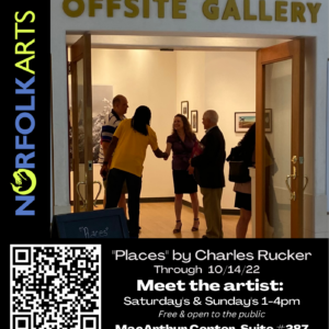 Meet the Artist: Charles Rucker – Saturday’s & Sunday’s through 10/14/22 – Offsite Gallery at MacArthur Center