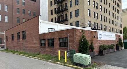 Create public art on York Street in the NEON District in Norfolk, VA on the Virginia Sinus Center Building