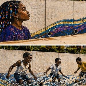 Church Street Retaining Wall Mosaic