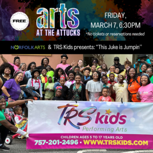 March 7, 6:30pm-8:30pm “Arts at the Attucks” Free Events in 2025 continues!