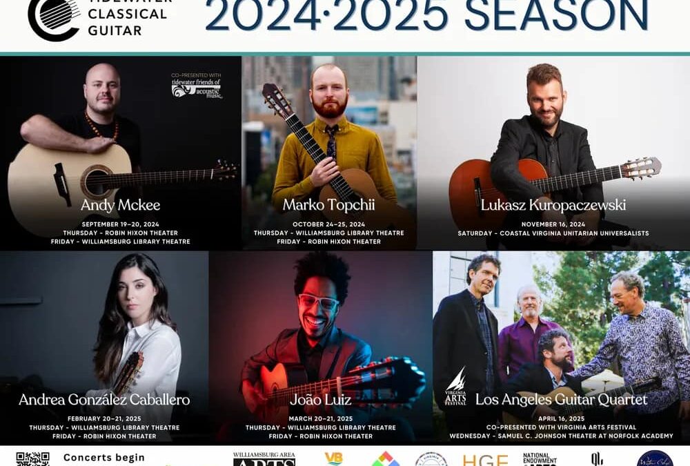 Norfolk Arts grantee Tidewater Classical Guitar Announces their 2024/25 Season