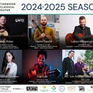 Norfolk Arts grantee Tidewater Classical Guitar Announces their 2024/25 Season