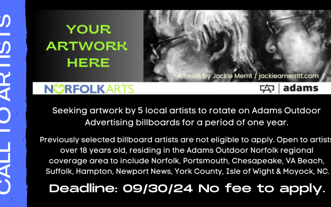 Apply below via EntryThingy by 09/30 to see your artwork on an Adams Outdoor Billboard