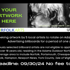 Apply below via EntryThingy by 09/30 to see your artwork on an Adams Outdoor Billboard